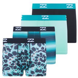 NEW Billabong Boys Underwear 4 Pack Boxer Briefs for Boys small 6-7 Durable Stre